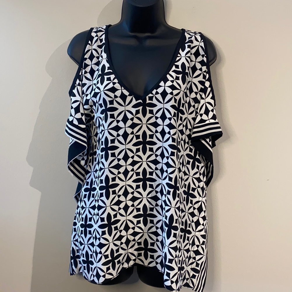 Trina Turk Cold Shoulder Top